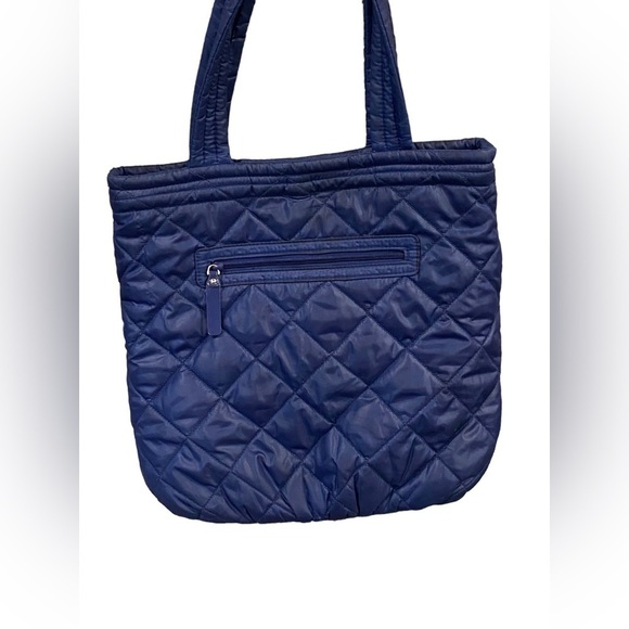Vera Bradley Puffer Reversible Tote in Venitian Paisley Navy - Picture 9 of 14